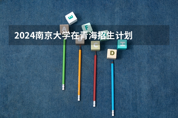 2024南京大学在青海招生计划