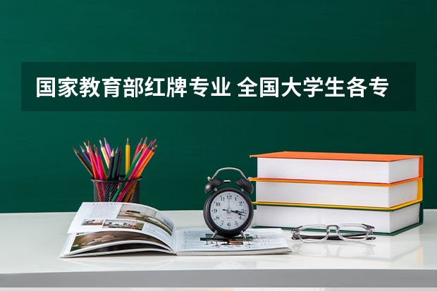国家教育部红牌专业 全国大学生各专业选择人数占比