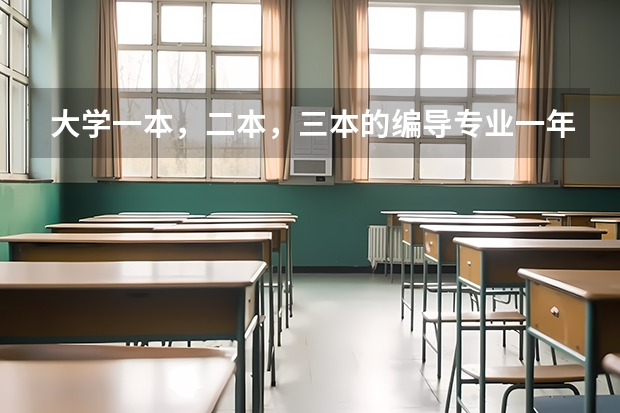 大学一本，二本，三本的编导专业一年的学费分别是多少