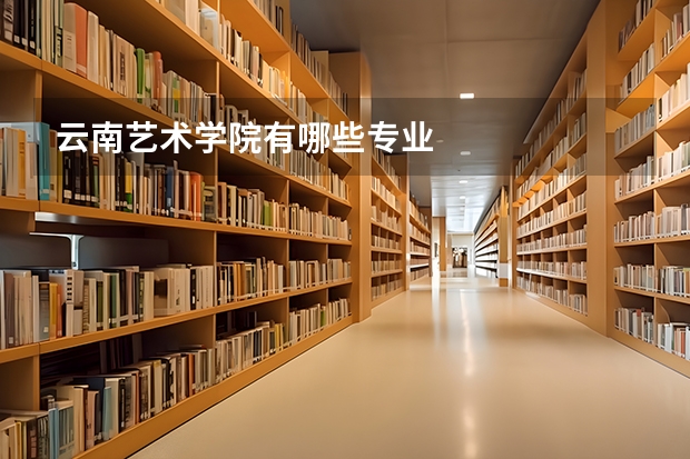 云南艺术学院有哪些专业