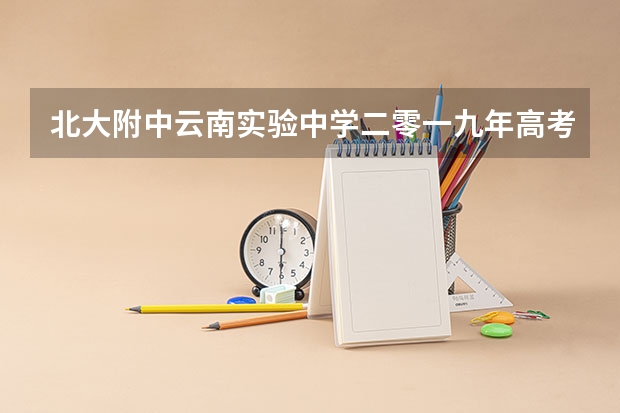 北大附中云南实验中学二零一九年高考成绩如何？