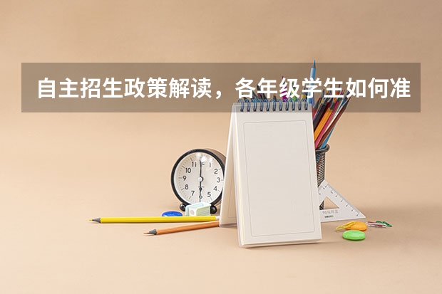 自主招生政策解读,各年级学生如何准备自招?