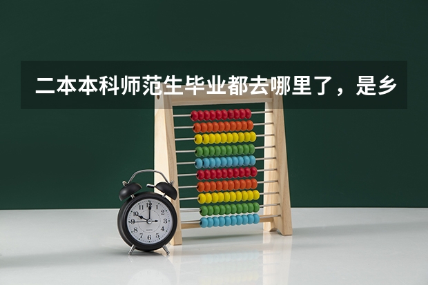 二本本科师范生毕业都去哪里了，是乡村吗