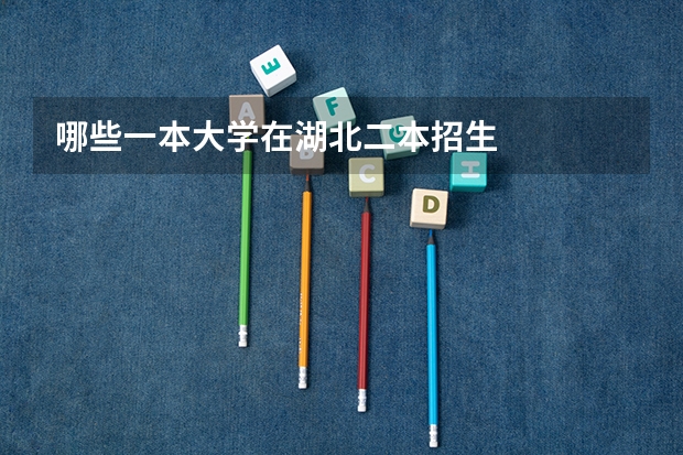 哪些一本大学在湖北二本招生