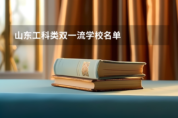 山东工科类双一流学校名单