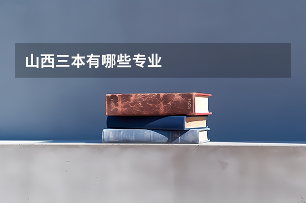 山西三本有哪些专业