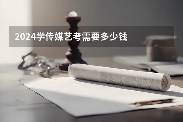 2024学传媒艺考需要多少钱