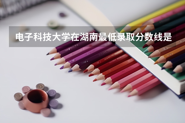 电子科技大学在湖南最低录取分数线是多少