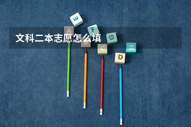 文科二本志愿怎么填
