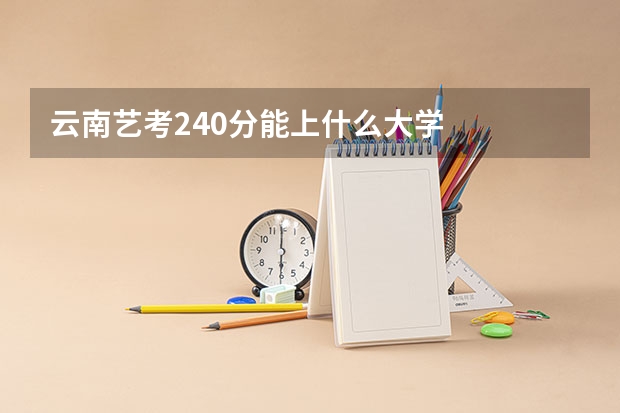云南艺考240分能上什么大学