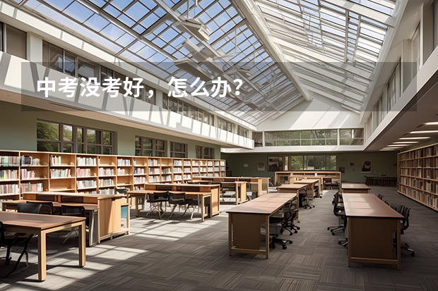 中考没考好，怎么办？