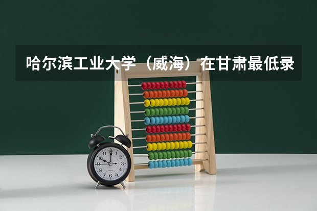 哈尔滨工业大学（威海）在甘肃最低录取分数线是多少