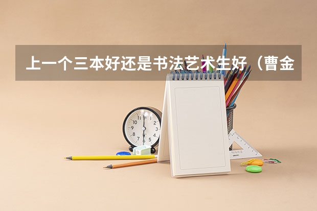 上一个三本好还是书法艺术生好（曹金洪主编的书法丶技法是哪三本）