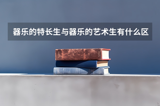 器乐的特长生与器乐的艺术生有什么区别？分别考哪些项目