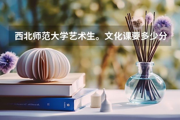 西北师范大学艺术生。文化课要多少分才能上