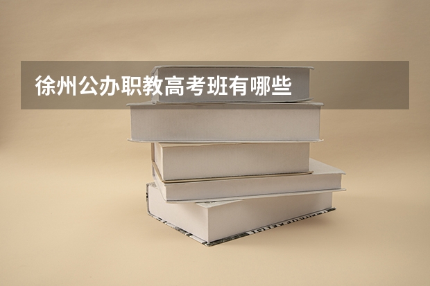 徐州公办职教高考班有哪些