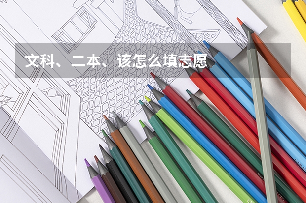 文科、二本、该怎么填志愿