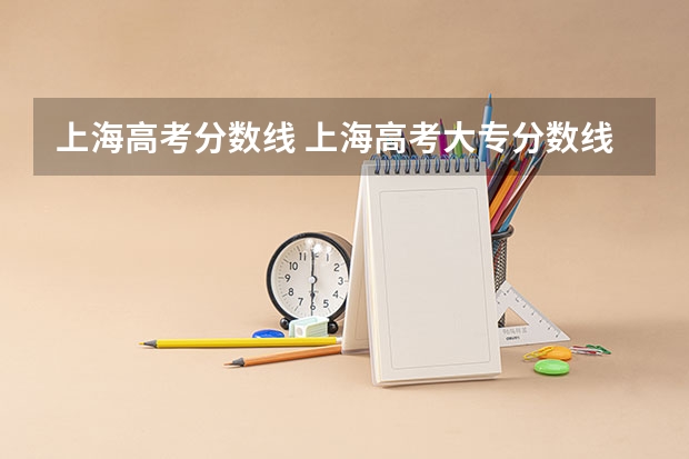 上海高考分数线 上海高考大专分数线