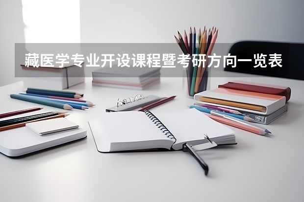 藏医学专业开设课程暨考研方向一览表