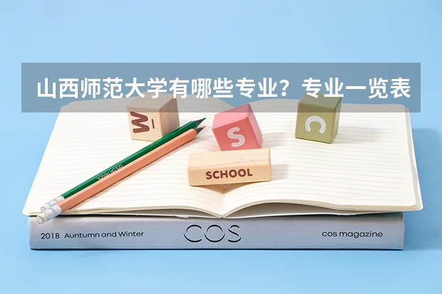 山西师范大学有哪些专业？专业一览表