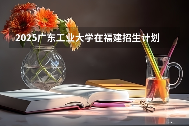 2025广东工业大学在福建招生计划多少人