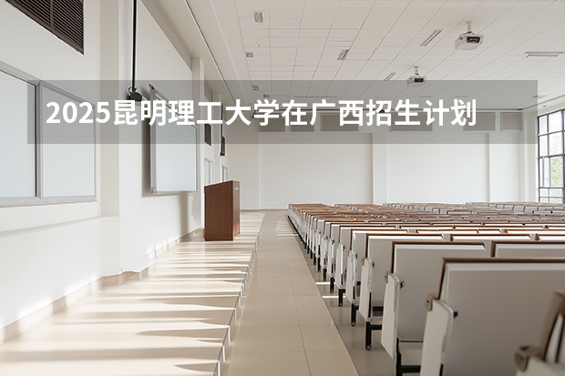 2025昆明理工大学在广西招生计划多少人