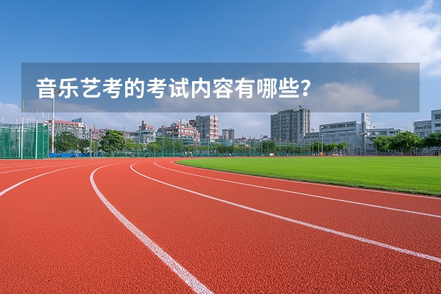 音乐艺考的考试内容有哪些？