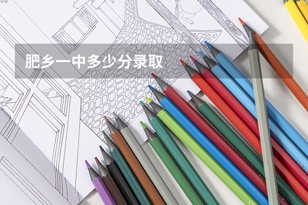 肥乡一中多少分录取