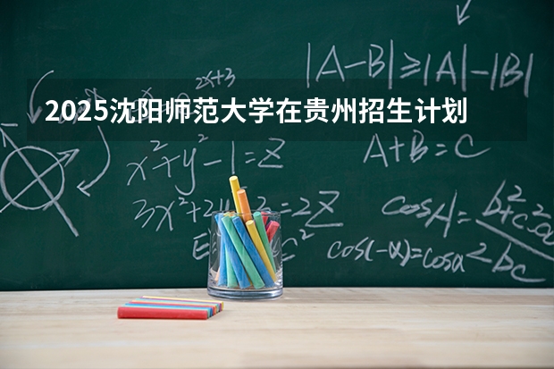 2025沈阳师范大学在贵州招生计划多少人
