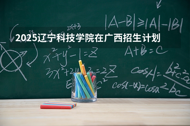2025辽宁科技学院在广西招生计划多少人