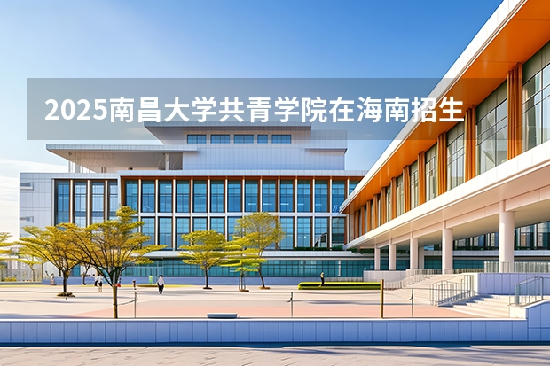 2025南昌大学共青学院在海南招生计划多少人