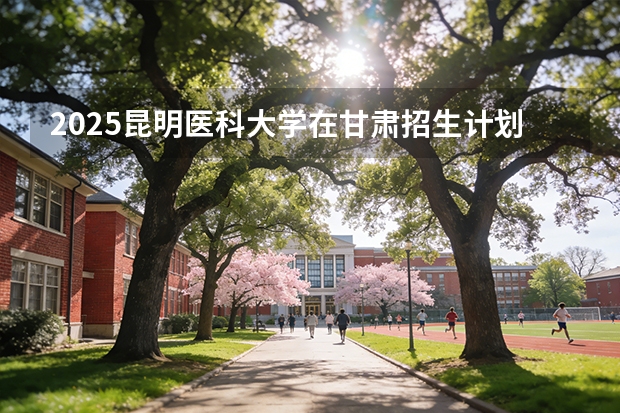2025昆明医科大学在甘肃招生计划多少人
