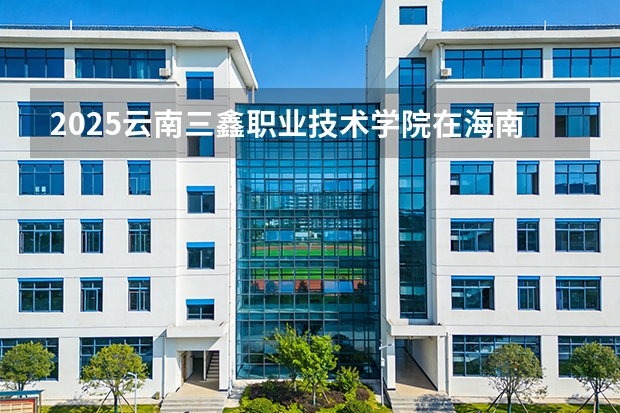 2025云南三鑫职业技术学院在海南招生计划多少人