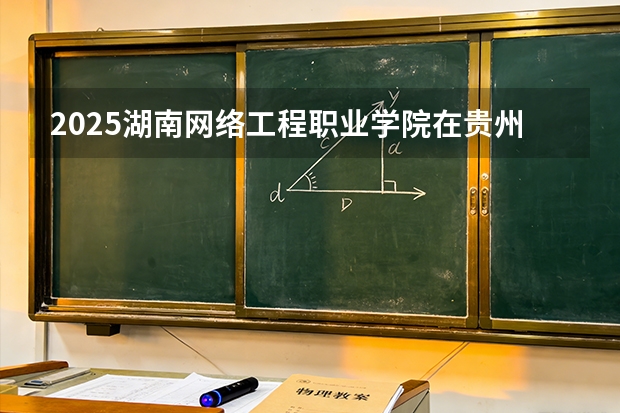 2025湖南网络工程职业学院在贵州招生计划多少人