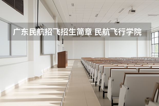广东民航招飞招生简章 民航飞行学院广东分数线