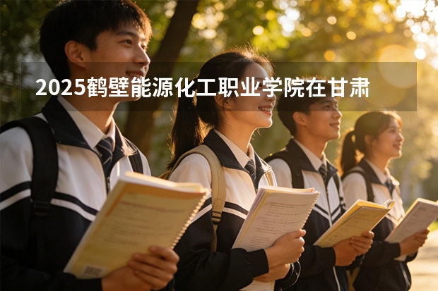 2025鹤壁能源化工职业学院在甘肃招生计划多少人